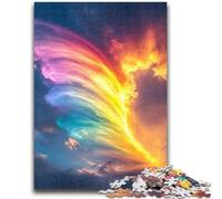 Jigsaw Puzzles for Teenagers 1000 Rainbow Lightning Teenager Puzzles,Challenging Game for Is Ideal As A Gift for The Whole Family (26x38cm)