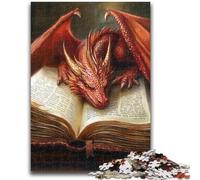 Jigsaw Puzzles for Teenagers 1000 Red Flying Dragon Teenager Puzzles,Challenging Game for Is Ideal As A Gift for The Whole Family (75x50cm)