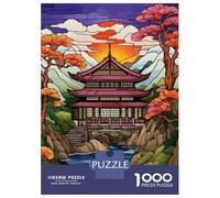 Jigsaw Puzzles for Teenagers 1000 Retro Japanese Landscape Adult Puzzles Hands-on Game Pattern Assembly Deal As Gifts for The Whole Family 52x38cm/1000pcs