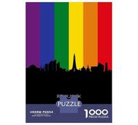 Jigsaw Puzzles for Teenagers 1000 Reykjavik Iceland Skyline Puzzle for Adults Toy Wall Decor Stress Reliever Help The Brain Exercise 70x50cm/1000pcs