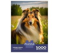 Jigsaw Puzzles for Teenagers 1000 Rough Collie Style 6 Teenager Puzzles Relax Games Pattern Assembly Deal As Gifts for The Whole Family 38x26cm/1000pcs