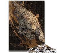 Jigsaw Puzzles for Teenagers 1000 Running Cheetah 1000 Pieces for Teenagers,Quiz Game Wall Decoration Unique Birthday And Xmas Gifts (75x50cm)
