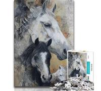 Jigsaw Puzzles for Teenagers 1000 Running Horse Adult Jigsaw,for Educational Game Challenge Toy Unique Home Decor And Gifts (size 75x50cm)