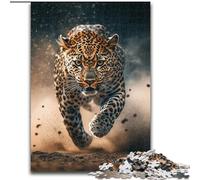 Jigsaw Puzzles for Teenagers 1000 Running Leopard, Family Entertainment Toys Is Ideal As Gifts for The Whole Family for 14+ 50x75cm