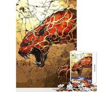 Jigsaw Puzzles for Teenagers 1000 Saber Tooth Breaking Through Hands-on Game Suitable for Couples Home Decoration Toys Unique Birthday And Xmas Gifts (38x52cm)