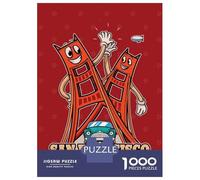 Jigsaw Puzzles for Teenagers 1000 San Fran City Icon Badge Adult Puzzles Hands-on Game Pattern Assembly Deal As Gifts for The Whole Family 70x50cm/1000pcs