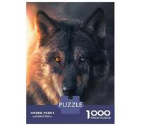 Jigsaw Puzzles for Teenagers 1000 Scar Wolf Puzzles for Adults Hands-on Game Stress Reliever Help The Brain Exercise 70x50cm/1000pcs