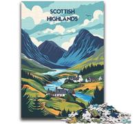 Jigsaw Puzzles for Teenagers 1000 Scotland Landscape Educational Game Challenge Toy Wall Decoration Unique Birthday And Xmas Gifts (size 38x52cm)