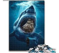 Jigsaw Puzzles for Teenagers 1000 Sharks And Pirate Ships, Learning Educational for Is Ideal As A Gift for The Whole Family (Size 50x75cm)