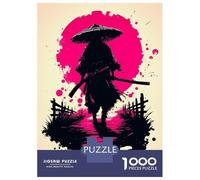 Jigsaw Puzzles for Teenagers 1000 Silent Ronin Under The Blood Moon Jigsaw Fun Games Perfect Decoration Deal As Gifts for The Whole Family 70x50cm/1000pcs