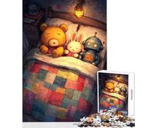 Jigsaw Puzzles for Teenagers 1000 Sleeping Toys in Bedtime Scene Jigsaw Puzzles 1000 Toy Wall Decor Gifts For Birthdays Precision Cutting (38x52cm)