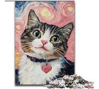 Jigsaw Puzzles for Teenagers 1000 Smiling Cat for Age 14+ Challenging To Complete But Fun And Humorous Great Gifts And Toys (size 50x75cm)