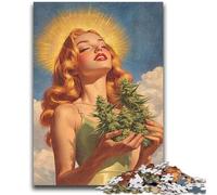 Jigsaw Puzzles for Teenagers 1000 Smiling Girl for Age 14+ Brain Teaser Game Best Gift for Adults And Teenagers 50x75cm
