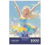 Jigsaw Puzzles for Teenagers 1000 Smiling Girl Jigsaws for Adults Brain Teaser Game Presents for Women Unique Birthday And Gifts 38x26cm/1000pcs