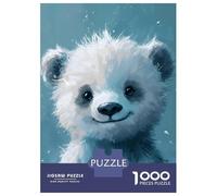 Jigsaw Puzzles for Teenagers 1000 Smiling Polar Bear Cub Jigsaws for Adults Brain Teaser Game Presents for Women Unique Birthday And Gifts 52x38cm/1000pcs