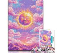 Jigsaw Puzzles for Teenagers 1000 Smiling Sun Teenager Puzzles,Challenging Game for Is Ideal As A Gift for The Whole Family 75x50cm