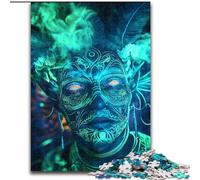 Jigsaw Puzzles for Teenagers 1000 Smoke Skull for And 14 Years And over Educational Challenge Fun Activities at Home, Birthday Gifts, Travel Gifts (size 50x75cm)