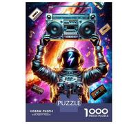 Jigsaw Puzzles for Teenagers 1000 SPACE MUSIC Z Puzzle for Adults Brain Teaser Game Analysis And Logic Stress Reduction Gifts 38x26cm/1000pcs