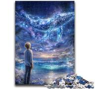 Jigsaw Puzzles for Teenagers 1000 Space Whale Educational Game Challenge Toy Wall Decoration Unique Birthday And Xmas Gifts 26x38cm
