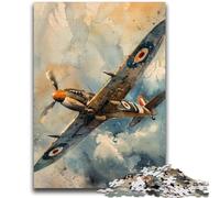 Jigsaw Puzzles for Teenagers 1000 Spitfire Plane Educational Games Home Decoration for Is Ideal As A Gift for The Whole Family 26x38cm
