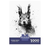Jigsaw Puzzles for Teenagers 1000 Squirrel Beauty Watercolor Puzzles for Adults Hands-on Game Stress Reliever Help The Brain Exercise 38x26cm/1000pcs