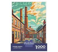 Jigsaw Puzzles for Teenagers 1000 Stoke-on-Trent Cityscape Puzzle for Adults Brain Teaser Game Analysis And Logic Stress Reduction Gifts 38x26cm/1000pcs