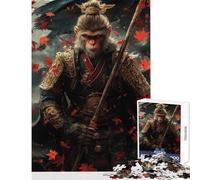 Jigsaw Puzzles for Teenagers 1000 Sun Wukong - The Monkey King Warrior Fun Games Home Art Decor Home Decoration Toys Unique Birthday And Xmas Gifts (38X52CM)