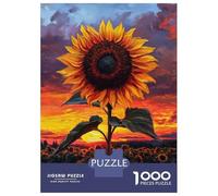 Jigsaw Puzzles for Teenagers 1000 Sunflower at Sunset Puzzle for Adults Toy Wall Decor Stress Reliever Help The Brain Exercise 70x50cm/1000pcs
