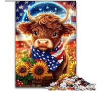 Jigsaw Puzzles for Teenagers 1000 Sunflower Yak, Toy Intellectual Game Enhance Love between Couples for Ages 14+ (Size 26x38cm)