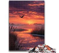 Jigsaw Puzzles for Teenagers 1000 Sunset Landscape Puzzles,Challenging Family Activity Games DIY Toy for Home Wall Decor Gifts (75x50cm)