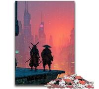 Jigsaw Puzzles for Teenagers 1000 Sunset Ninja 1000 Pieces for Adults,Vibrant And Unique Design Relaxing & Challenging Puzzle Experience (26x38cm)