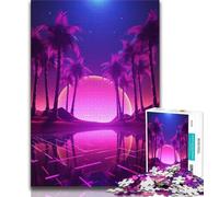 Jigsaw Puzzles for Teenagers 1000 Synthwave Euphoria 1000 Piece Jigsaw,Family Activity Fun at Home Activities, Birthday Present,Travel Gifts (size 38x26cm)