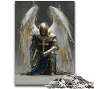 Jigsaw Puzzles for Teenagers 1000 Ten Medieval Angel Knights Teenager Puzzles,Challenging Game for Is Ideal As A Gift for The Whole Family (75x50cm)