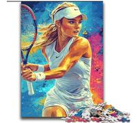 Jigsaw Puzzles for Teenagers 1000 Tennis Player,Brain Intelligence Challenge Addictive Toys Birthday Present,Gifts,Wall Art 38X52CM