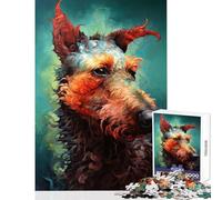 Jigsaw Puzzles for Teenagers 1000 The Confident Terrier Home Decoration Toys Birthday Gift Relaxing Games Artists Collection, Fine Art Size 50x75cm