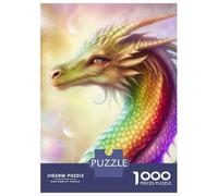 Jigsaw Puzzles for Teenagers 1000 The Dragon Aedria Jigsaws for Adults Brain Teaser Game Presents for Women Unique Birthday And Gifts 52x38cm/1000pcs