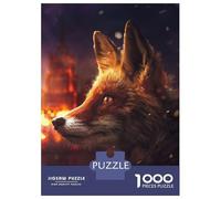 Jigsaw Puzzles for Teenagers 1000 The Fox in Moscow Adult Jigsaw Puzzle Brain Teaser Game Hand Speed Race for Birthday, Chrismas 38x26cm/1000pcs