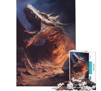 Jigsaw Puzzles for Teenagers 1000 The Last Dragon for Educational Game Challenge Toy Impossible Game Birthday Present Gifts Ideas (Size 38x26cm)