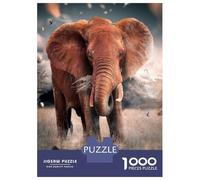 Jigsaw Puzzles for Teenagers 1000 The Lonely Elephant Puzzles for Adults Hands-on Game Stress Reliever Help The Brain Exercise 70x50cm/1000pcs