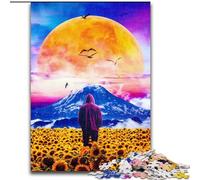 Jigsaw Puzzles for Teenagers 1000 The Sunflower Field, Toy Intellectual Game Enhance Love between Couples for Ages 14+ (Size 50x75cm)