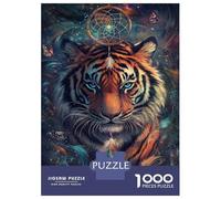 Jigsaw Puzzles for Teenagers 1000 Tiger Dreamcatcher Vision-1 Puzzles for Adults Hands-on Game Stress Reliever Help The Brain Exercise 70x50cm/1000pcs
