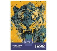 Jigsaw Puzzles for Teenagers 1000 Tiger Roar Puzzle for Adults Anti-Stress Toys Difficult Hard Deal As Gifts for The Whole Family 52x38cm/1000pcs