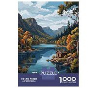 Jigsaw Puzzles for Teenagers 1000 Tivoli Lake Australia Landscape Art Jigsaw Puzzle DIY Toys Difficult Hard Deal As Gifts for The Whole Family 70x50cm/1000pcs