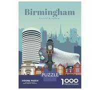 Jigsaw Puzzles for Teenagers 1000 Travel to Birmingham Adult Puzzles Hands-on Game Pattern Assembly Deal As Gifts for The Whole Family 38x26cm/1000pcs