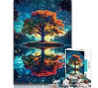 Jigsaw Puzzles for Teenagers 1000 Tree of Life Teenager Puzzles,Challenging Game for Is Ideal As A Gift for The Whole Family 26x38cm