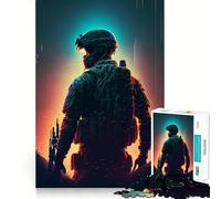 Jigsaw Puzzles for Teenagers 1000 Troop Leader Tight Cut Fun Creative Brain Play Relax Fun Time Xmas Art Gift (50x75cm)