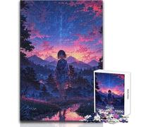 Jigsaw Puzzles for Teenagers 1000 Twilight Serenity A Stroll Staycation Kill Time Hands-on Game Secret Santa Gifts (size 50x75cm)