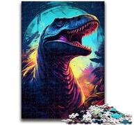 Jigsaw Puzzles for Teenagers 1000 Tyrannosaurus TRex Dino Challenging Game And Family Play Wall Decoration Unique Birthday And Xmas Gifts 26x38cm