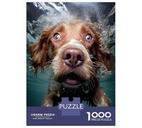 Jigsaw Puzzles for Teenagers 1000 Underwater Dog Puzzles for Adults Hands-on Game Stress Reliever Help The Brain Exercise 52x38cm/1000pcs