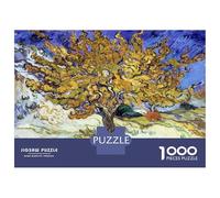 Jigsaw Puzzles for Teenagers 1000 Van Gogh Mulberry Tree Adult Puzzles Hands-on Game Pattern Assembly Deal As Gifts for The Whole Family 38x26cm/1000pcs
